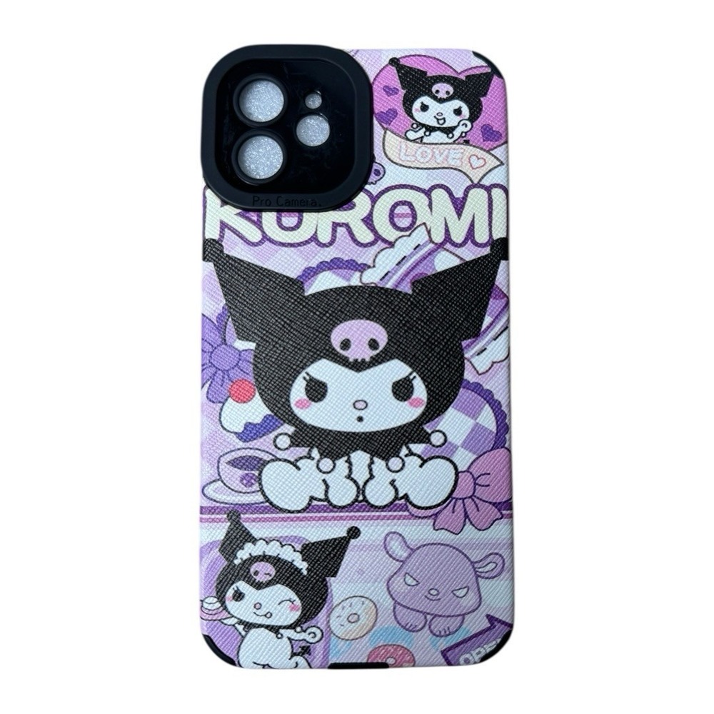 Sanrio KUROMI Purple Mobile Phone Case For iPhone 12 D14Q